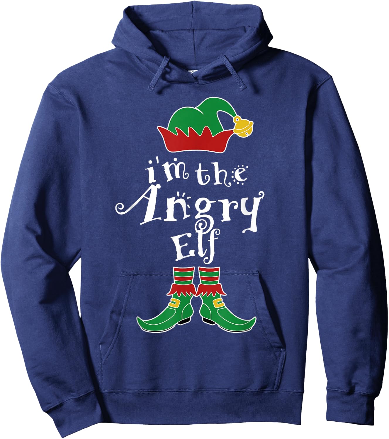 I'm The Angry Elf Family Matching Funny Hoodie - Hoodie | Navy