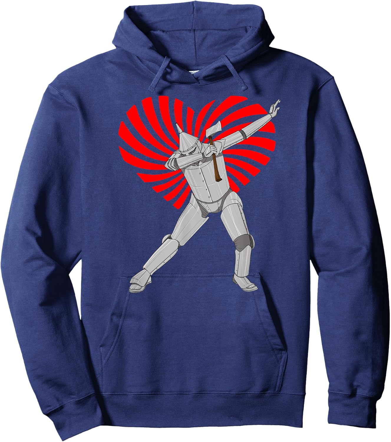 Retro Wizard of OZ Tin Man Shirt - Swirl Heart Valentine Hoodie - Hoodie | Navy