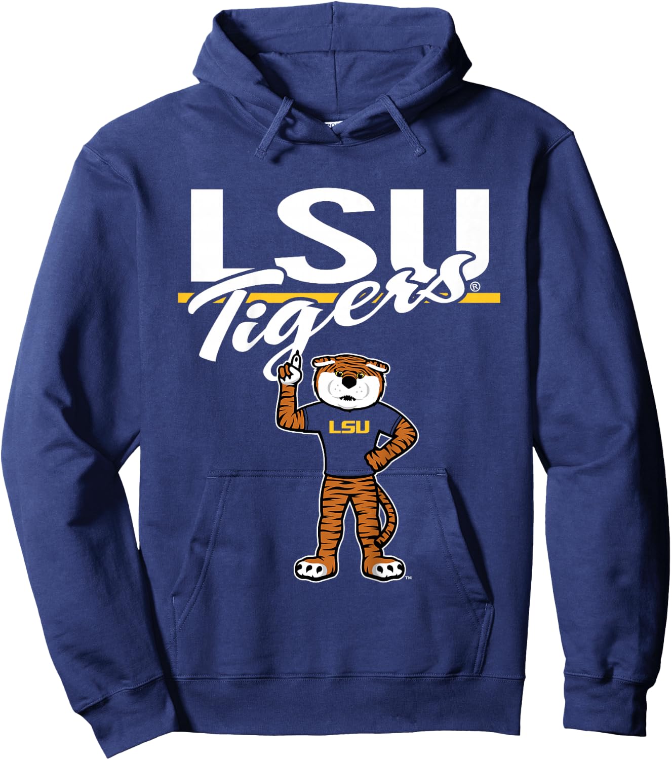 Kids LSU Tigers Kid's Mascot Purple Officially Licensed Hoodie - Hoodie | Navy