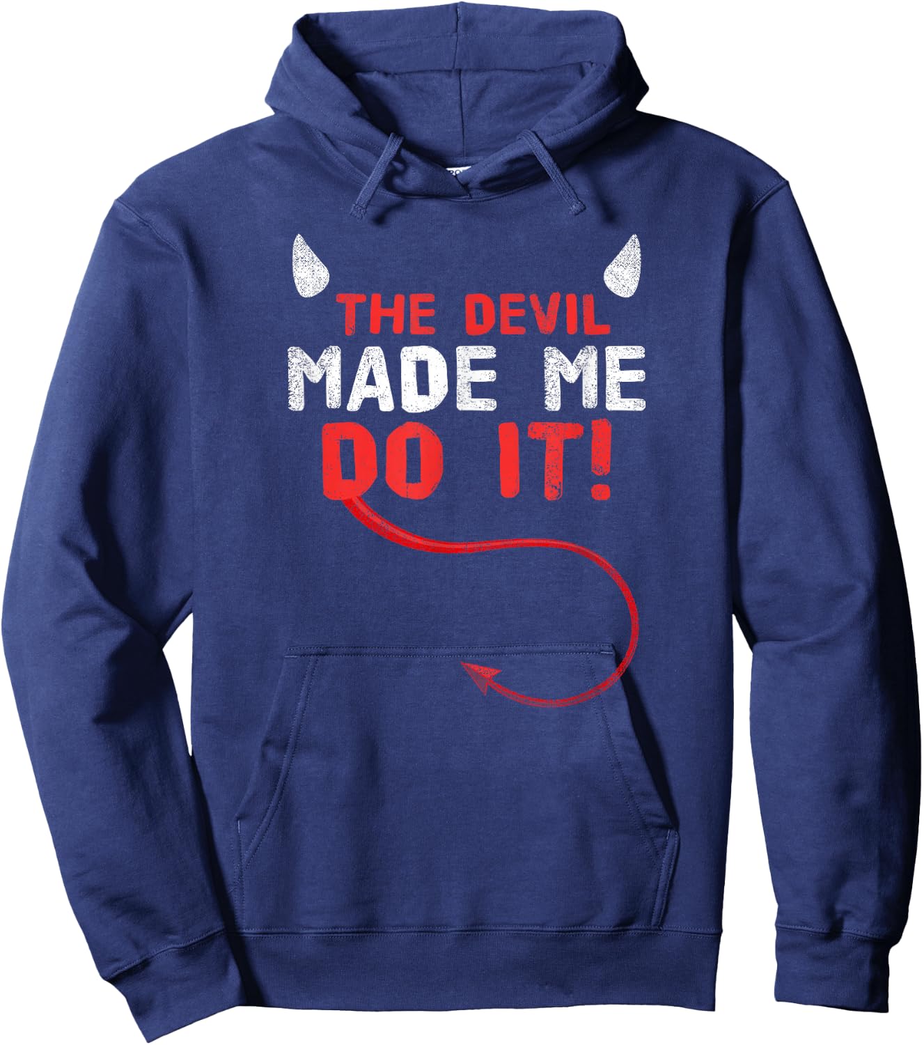 The Devil Made Me Do It Hoodie - Hoodie | Navy