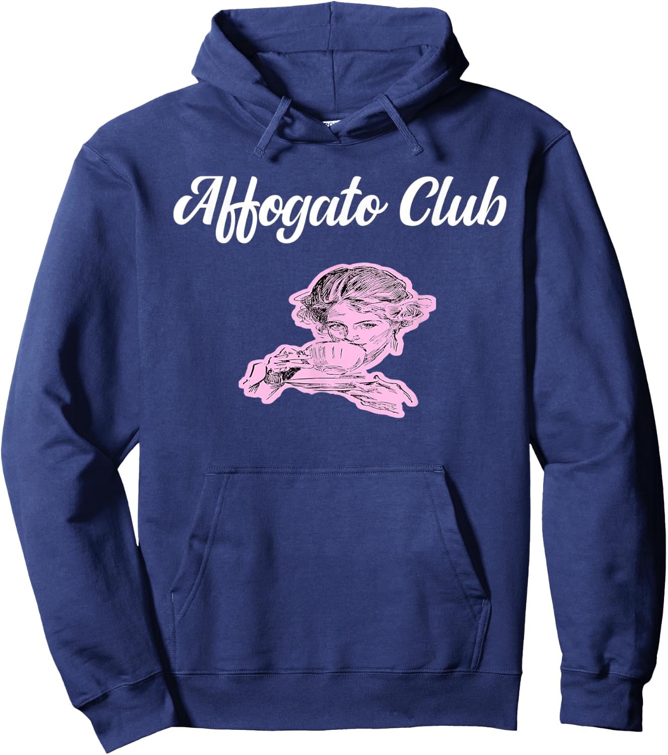Affogato Al Caffe Ice Cream Coffee Dessert Lover Gift Hoodie - Hoodie | Navy