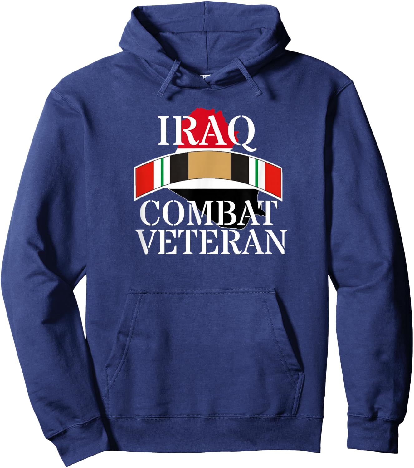 Military Operation Iraqi Freedom OIF Iraq War Ribbon Hoodie - Hoodie | Navy