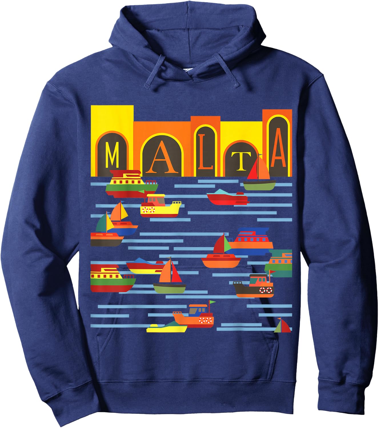 Port Island Malta Hoodie - Hoodie | Navy