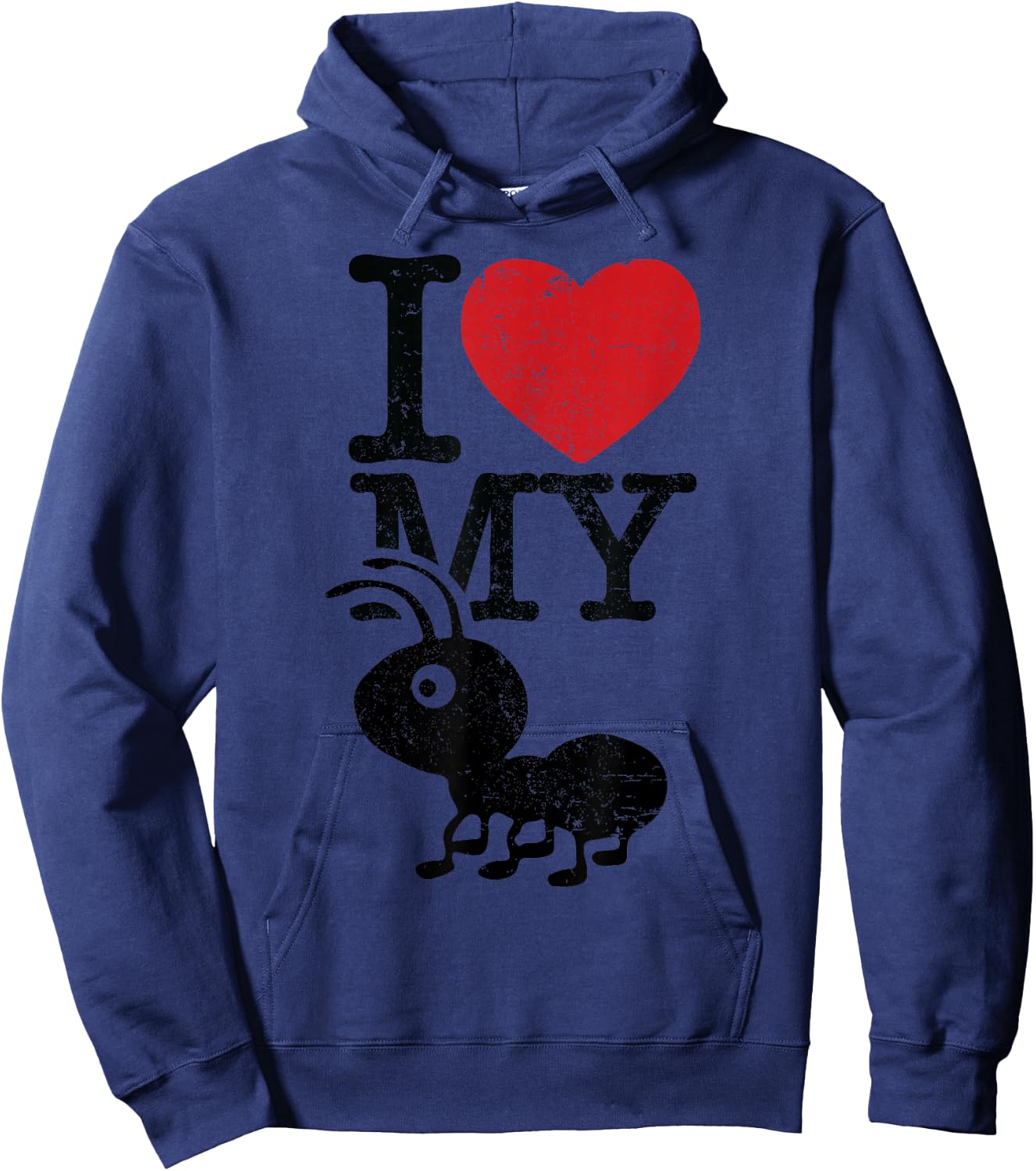 I Love My Ant Aunt Funny Auntie Heart Gift Niece Nephew Hoodie - Hoodie | Navy