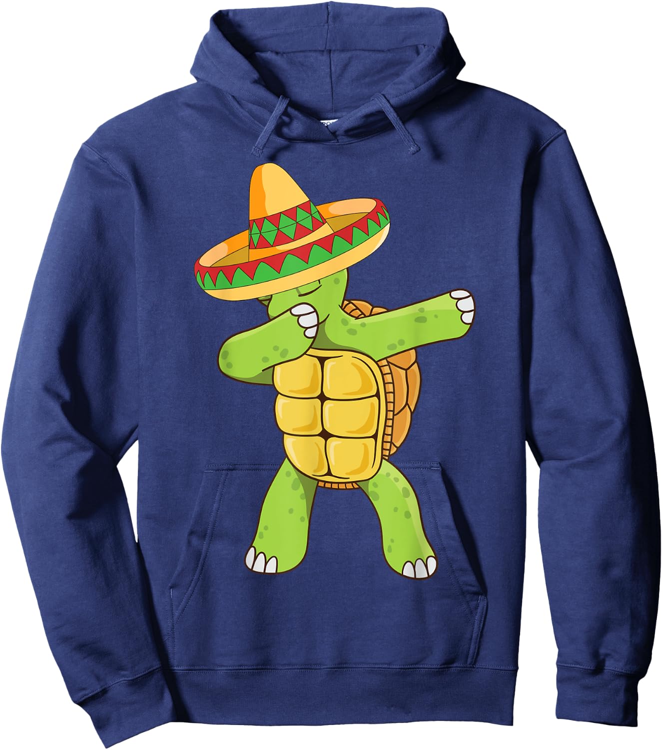 Dabbing Turtle T Shirt Cinco de Mayo Kids Fiesta Sombrero Hoodie - Hoodie | Navy