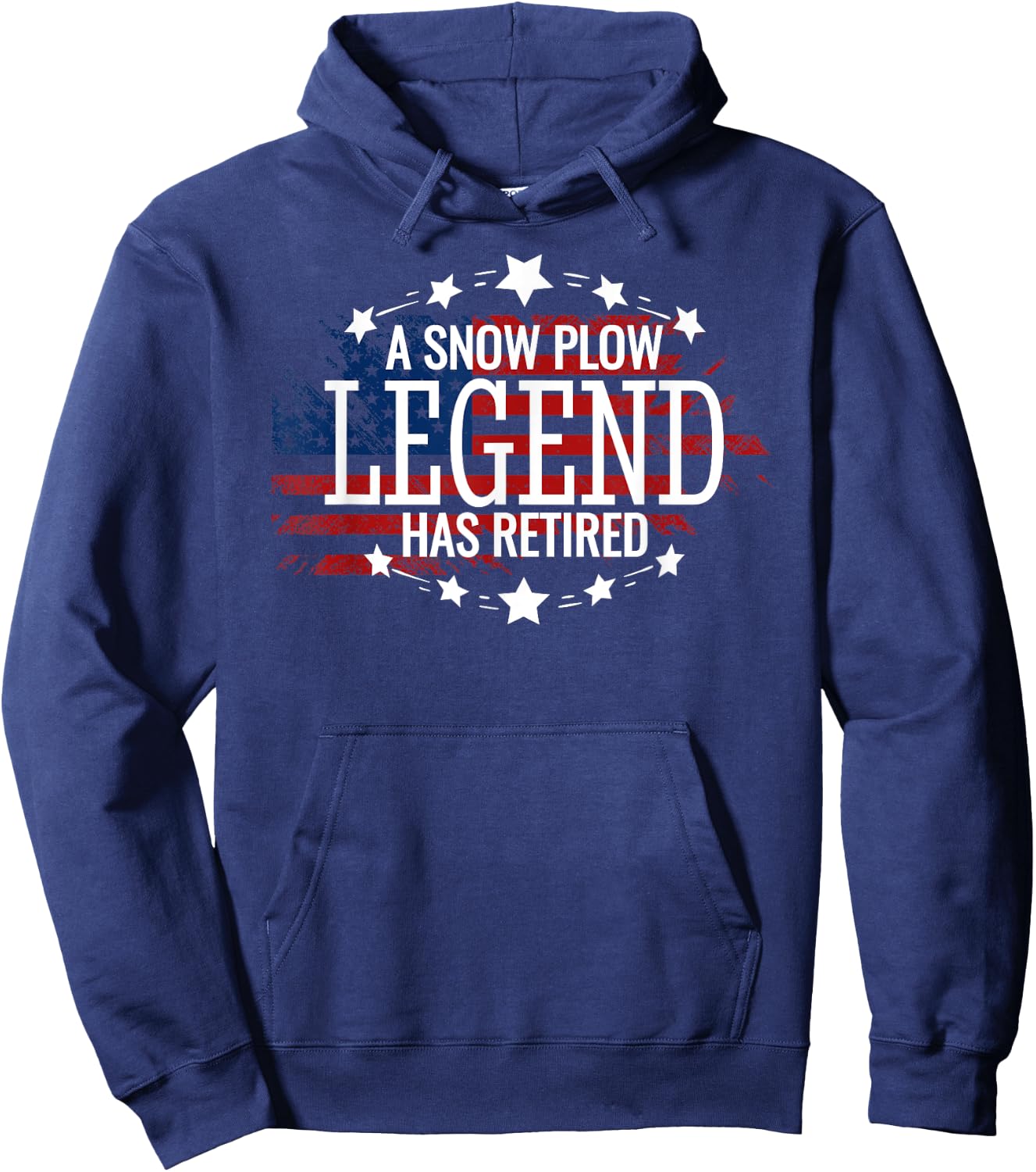 Retired Snow Plow Driver Retirement Gift Shirt Hoodie - Hoodie | Navy
