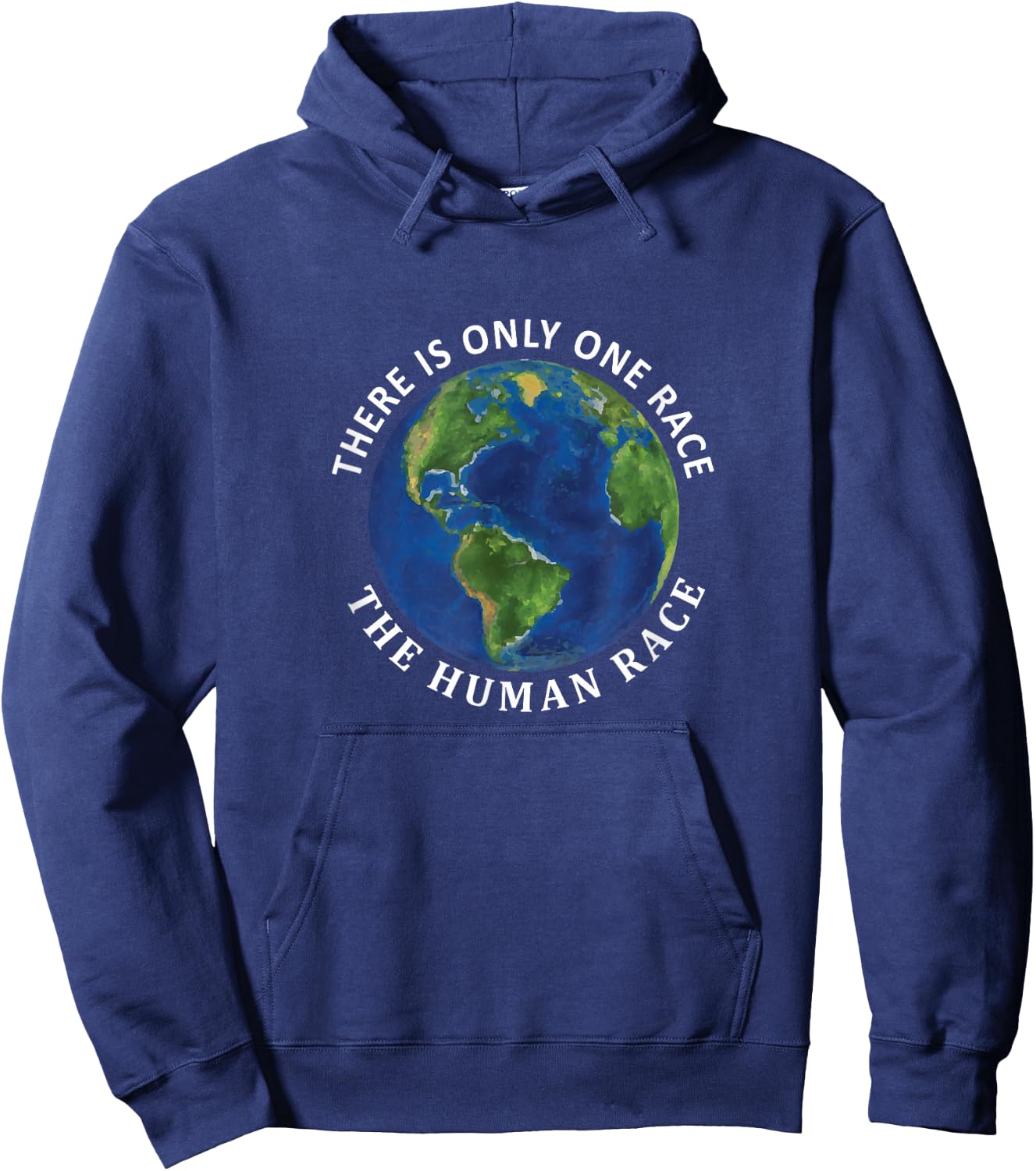 One Race Human Race T Shirt, Spirituality Apparel Hoodie - Hoodie | Navy