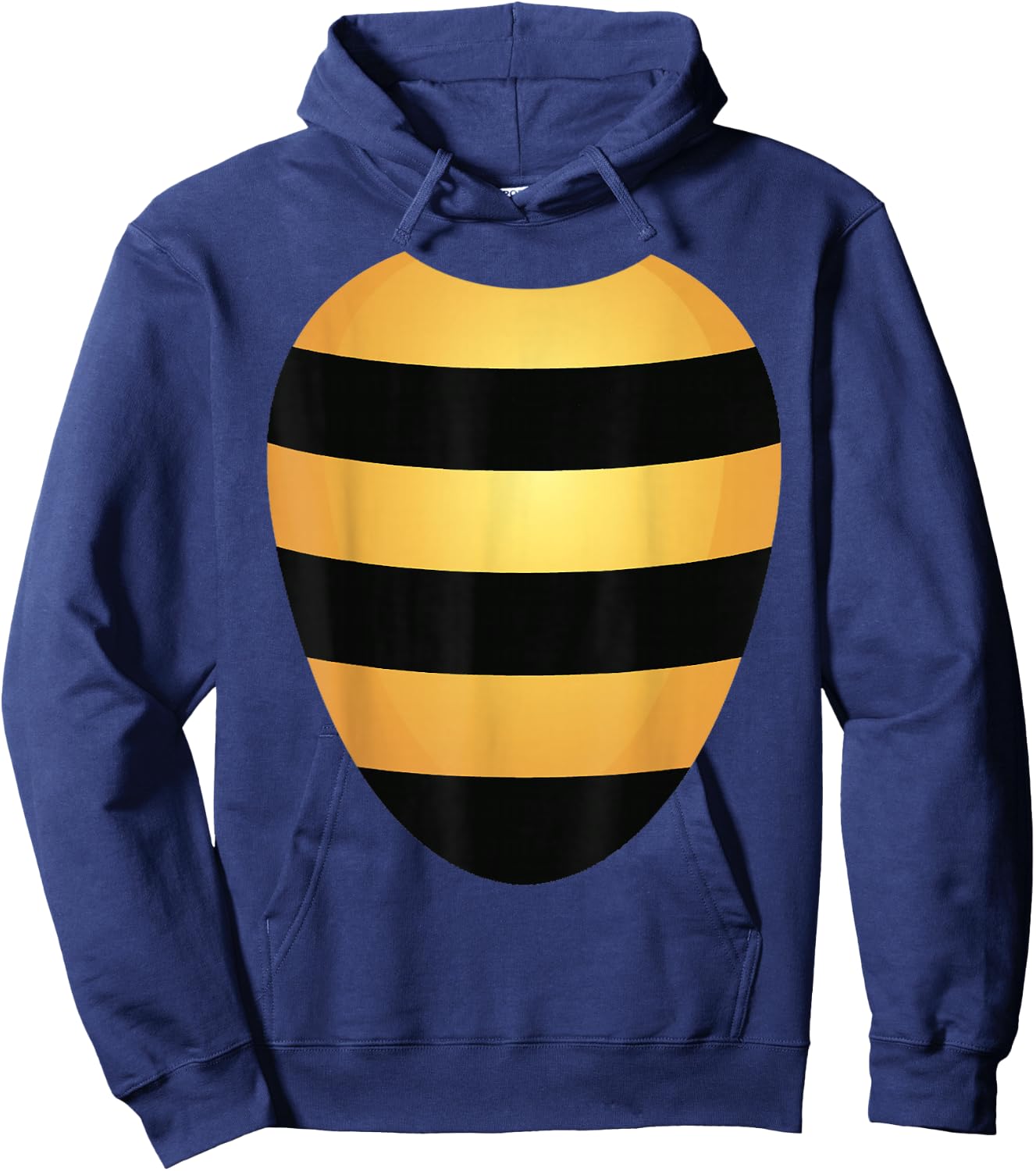 Bee Halloween Costume Shirt Yellow Stripes on Black Hoodie - Hoodie | Navy