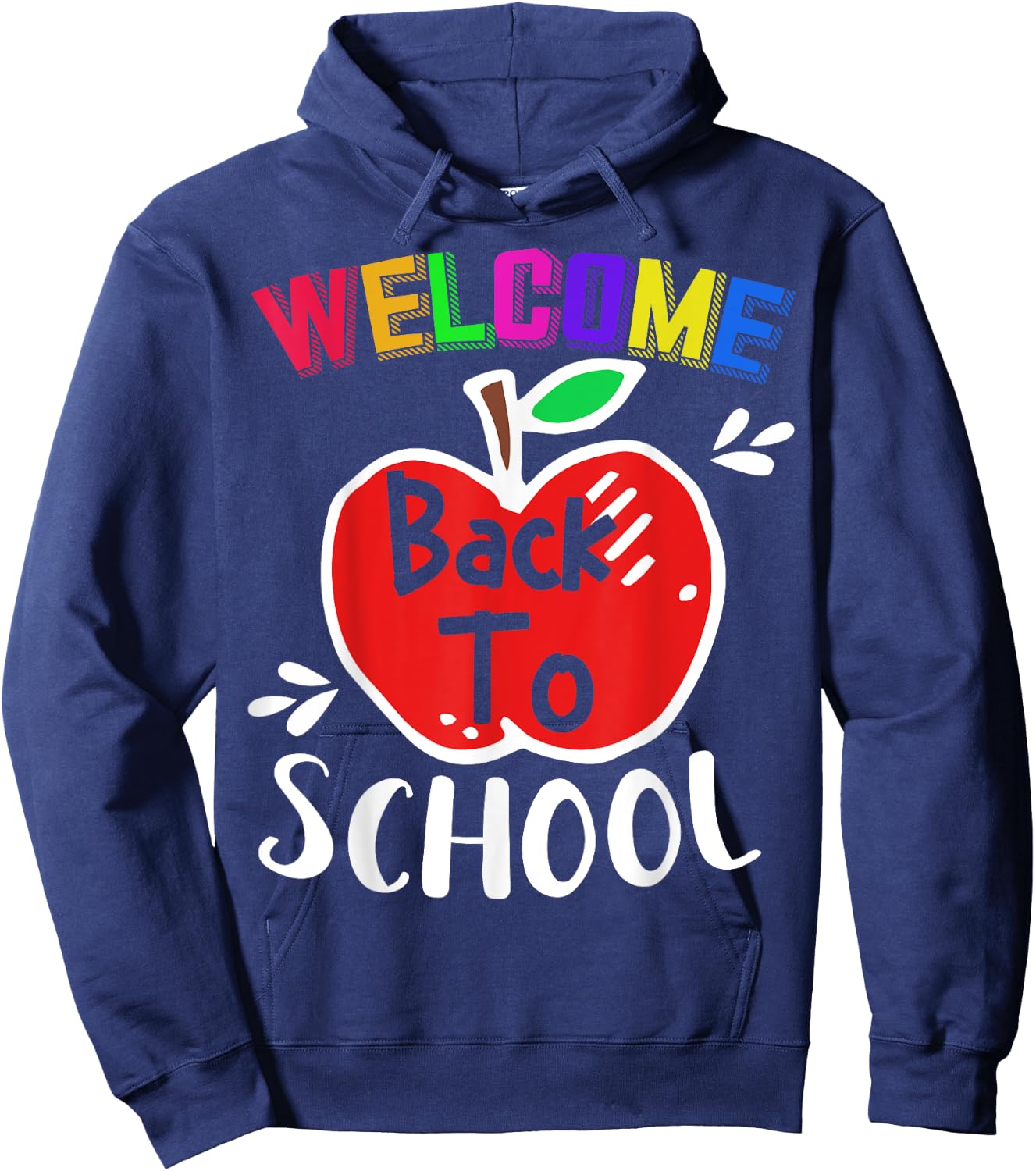 Welcome Back To School Shirt Funny Teachers Students Gift Men Women Girls Kids Hoodie - Hoodie | Navy