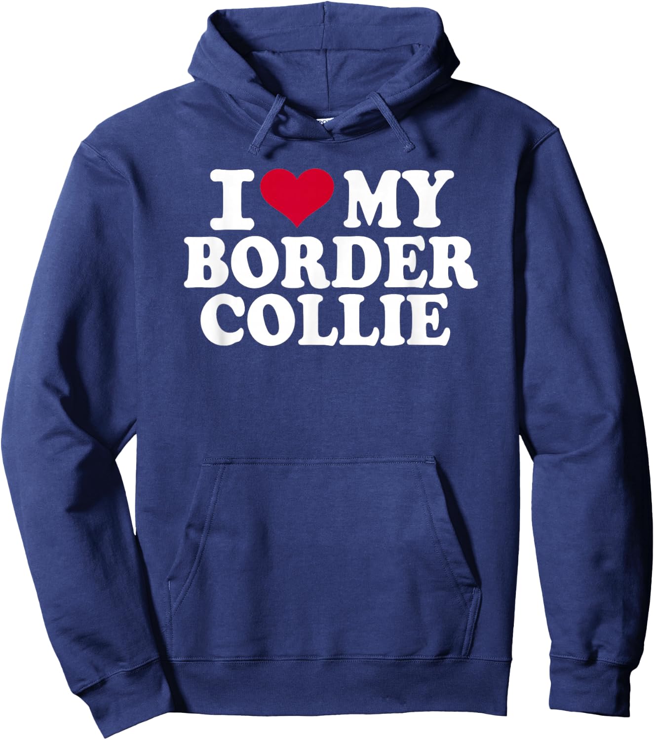 I love my border collie Hoodie - Hoodie | Navy