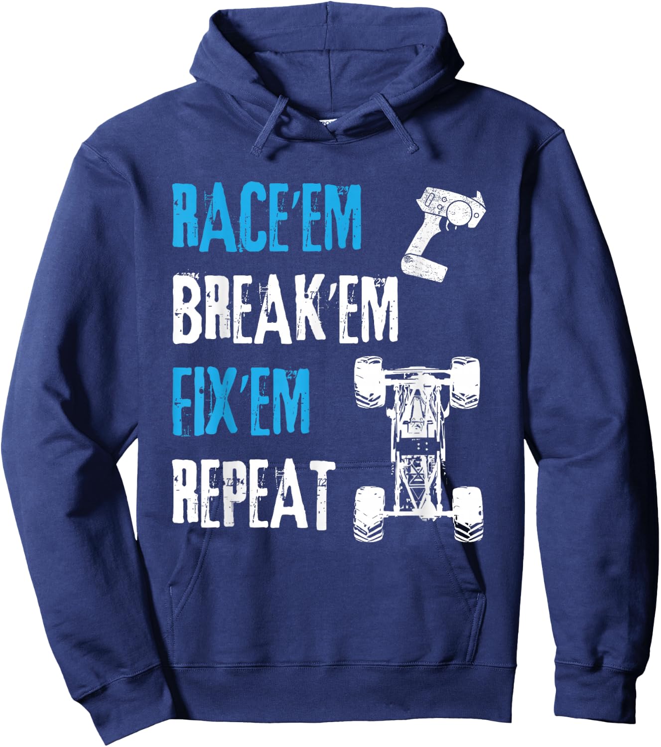 RC Car Remote Control Racing T Shirt Gift Hoodie - Hoodie | Navy