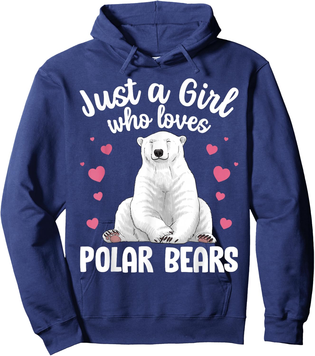 Best Polar Bear Design Women Arctic Polar Bear Lover Hoodie - Hoodie | Navy