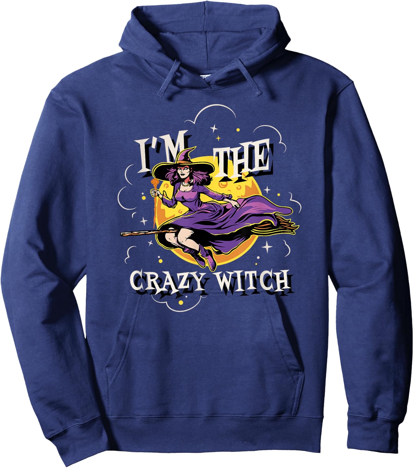 Im The Crazy Witch Halloween Matching Group Costume Hoodie - Hoodie | Navy