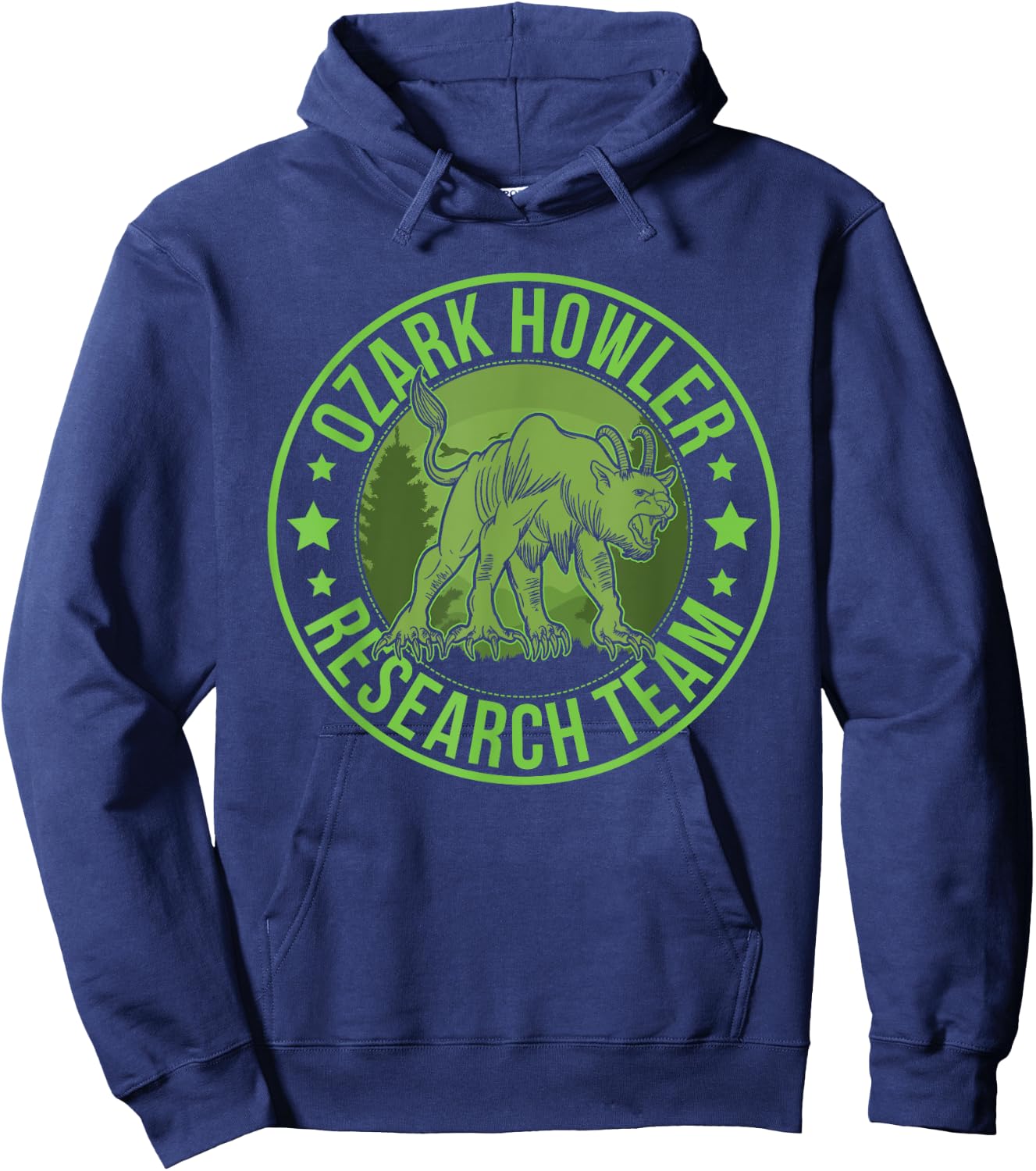 Ozark Howler Hide & Seek Research Team Champion Cryptid Hoodie - Hoodie | Navy