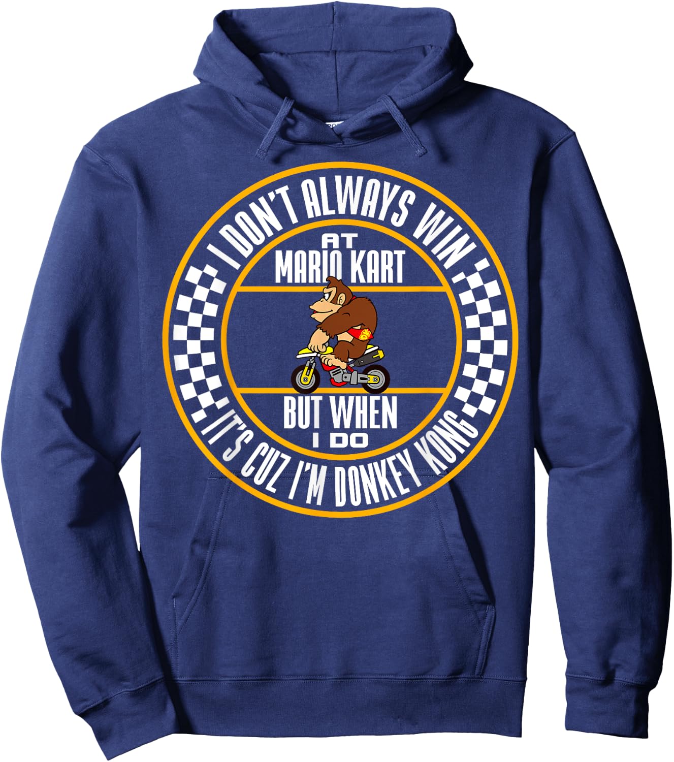 Nintendo Mario Kart Winning As Donkey Kong Graphic Hoodie - Hoodie | Navy