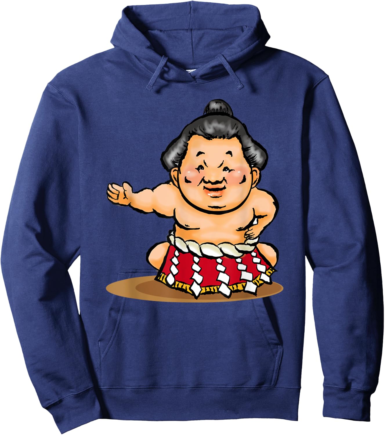 UGLY CUTE SUMO WRESTLER Shirt Zen Japan Culture Kawaii Anime Hoodie - Hoodie | Navy
