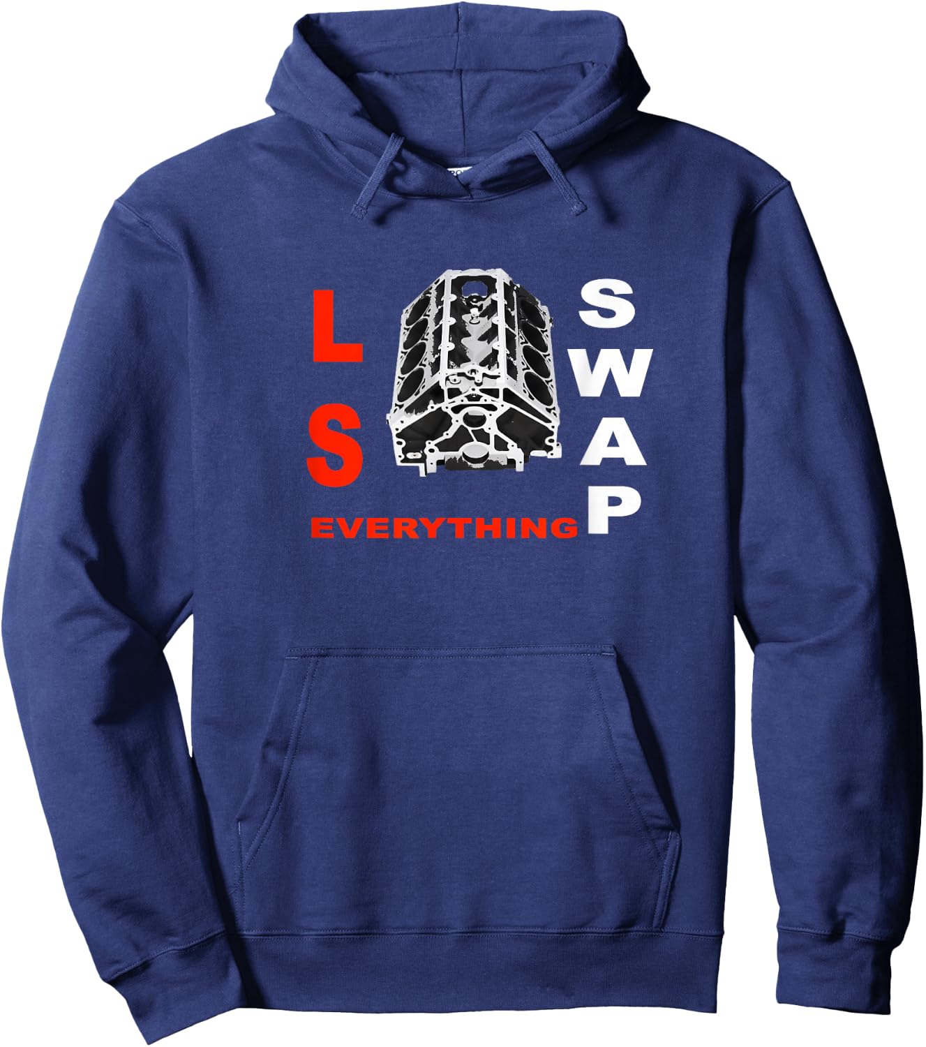 LS Swap Everything Shirt Hoodie - Hoodie | Navy