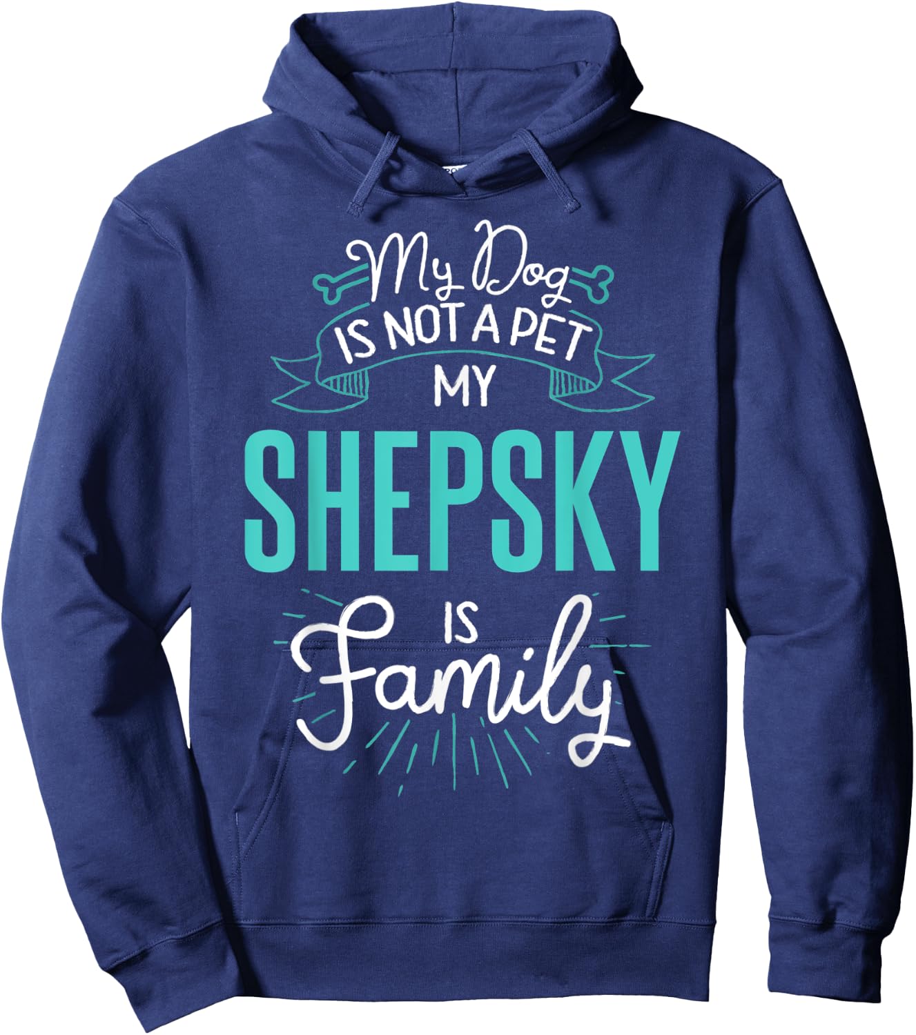Cute Shepsky Shirt Family Dog Gift Men Hoodie - Hoodie | Navy