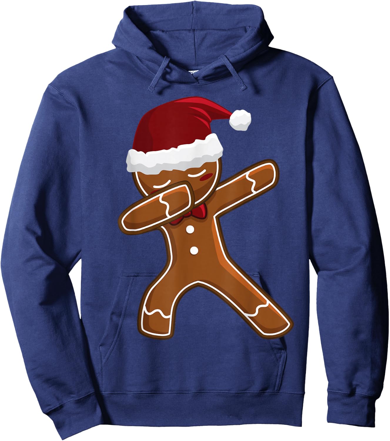 Christmas Dabbing Gingerbread Dab Pose Kids Boys Girls Xmas Hoodie - Hoodie | Navy