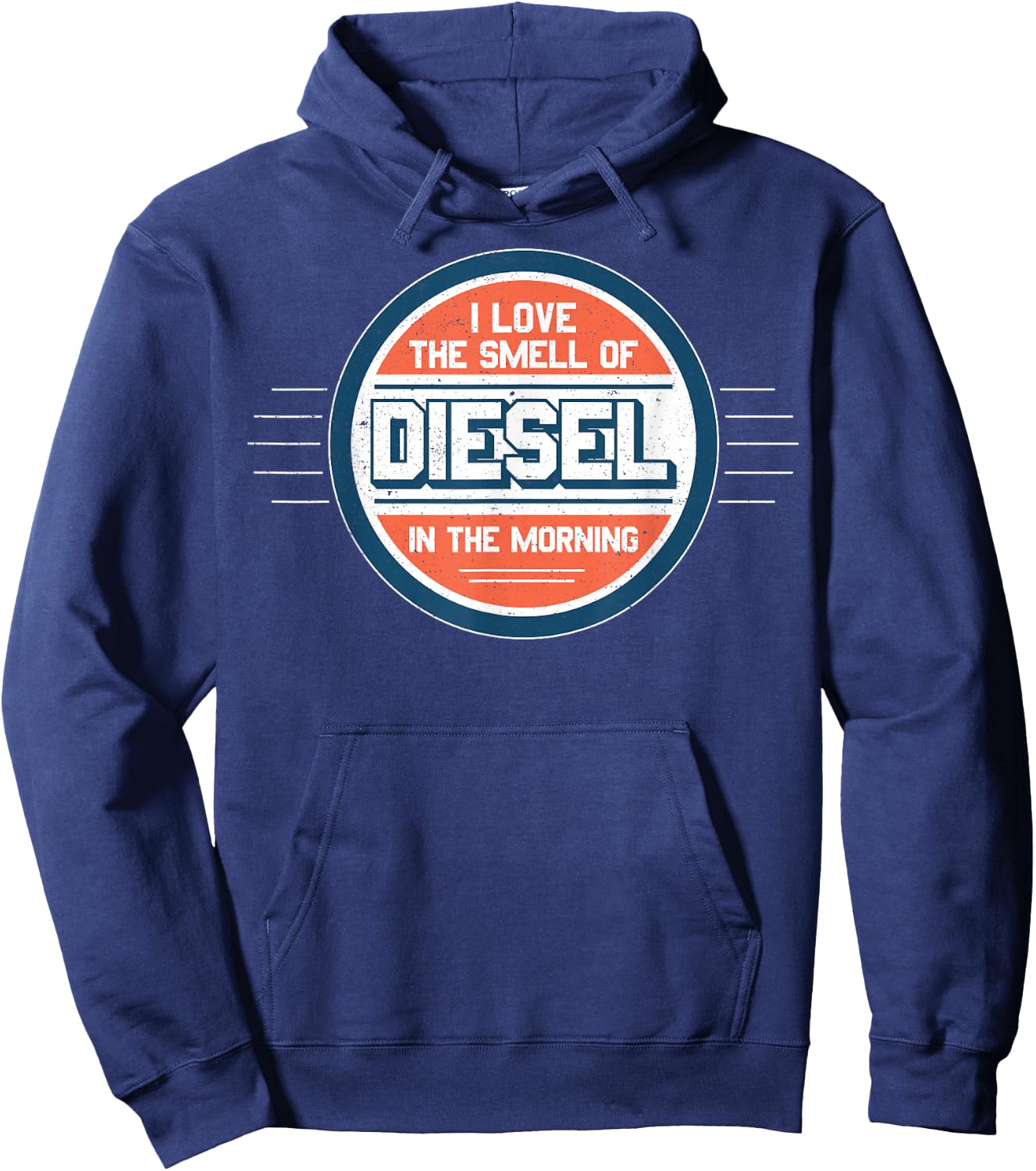 I Love the Smell of Diesel in the Morning Shirt Hoodie - Hoodie | Navy