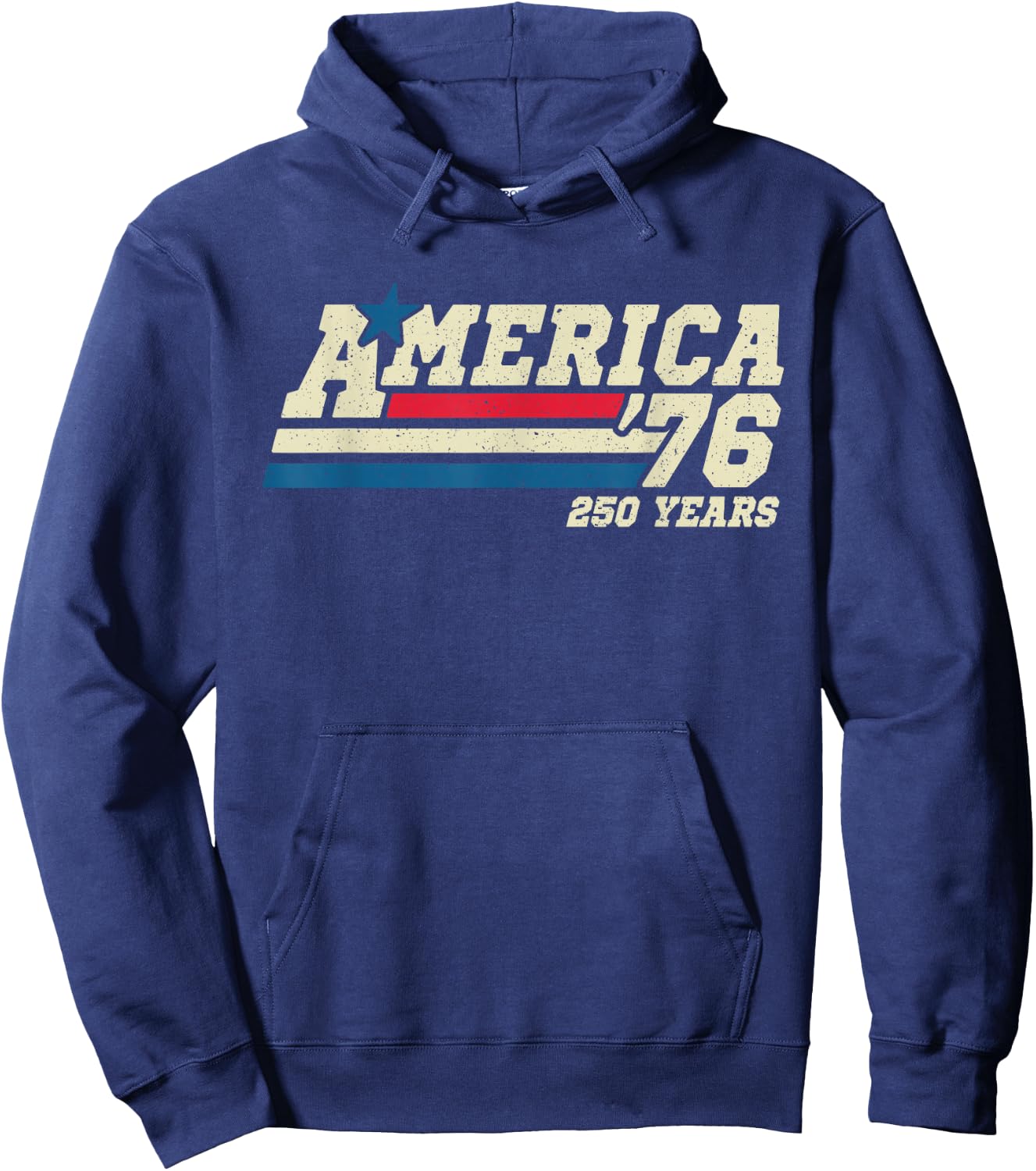 America Retro 250 Years 250th Anniversary USA 1776 2026 Hoodie - Hoodie | Navy
