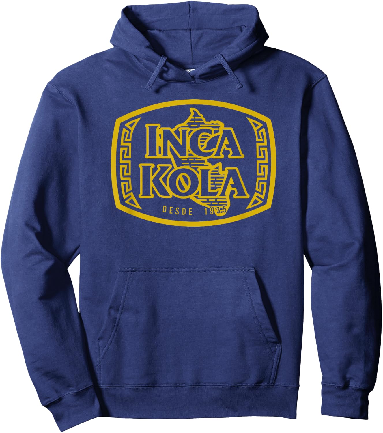 Inca Kola T Shirt Peru Golden Kola Bubblegum Cream Soda Gold Hoodie - Hoodie | Navy