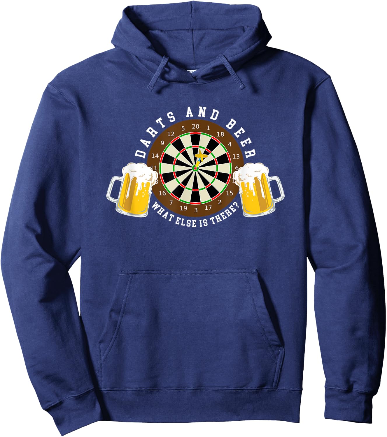 Funny Darts Gift Darts and Beer | Men Women Gift Hoodie - Hoodie | Navy