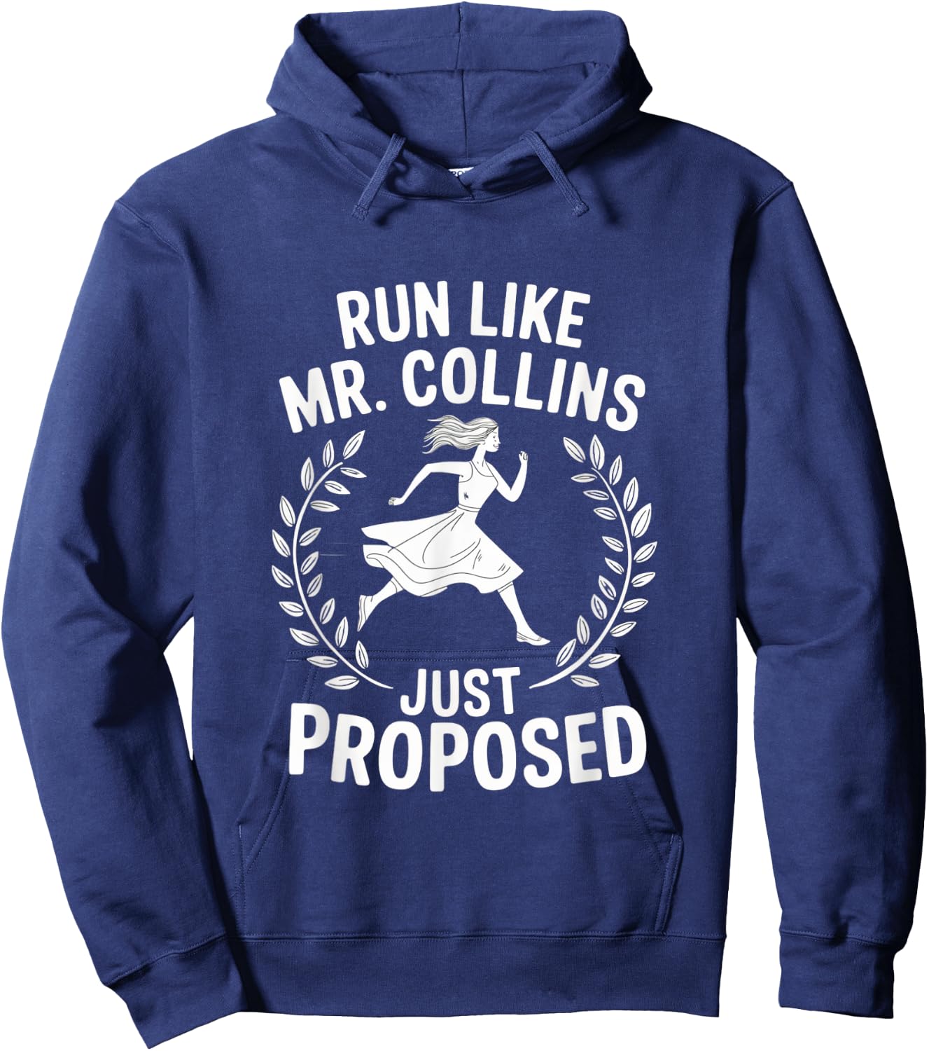 Run Like Mr Collins Just Proposed Hoodie - Hoodie | Navy