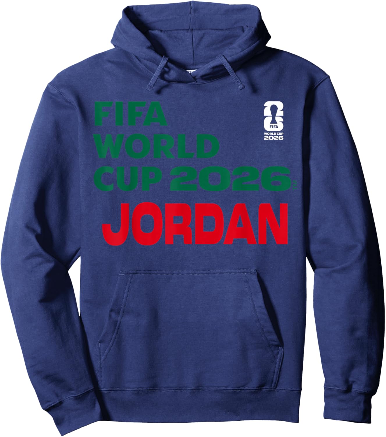 FIFA World CUP26 Jordan Block Letters Hoodie - Hoodie | Navy