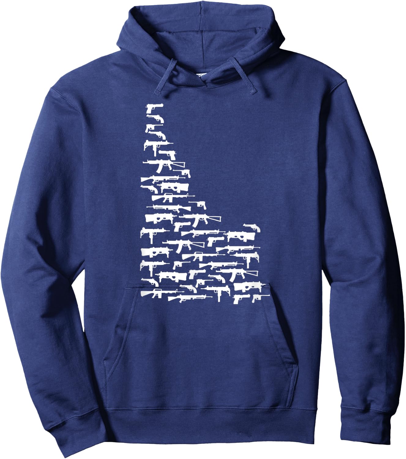 State of Idaho made up of Guns 2nd Amendment Hoodie - Hoodie | Navy