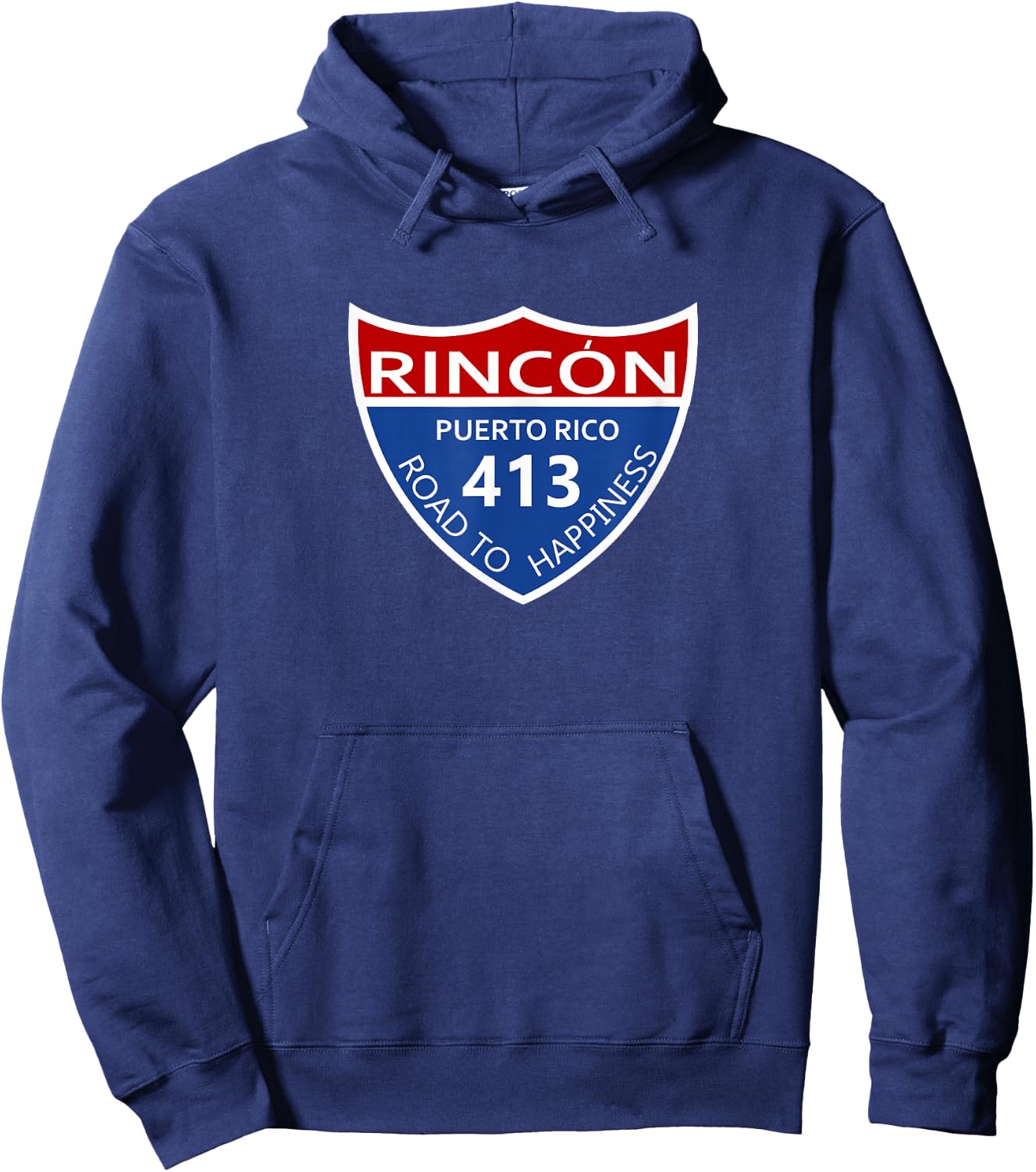 route 413 Rincon Puerto Rico Hoodie - Hoodie | Navy