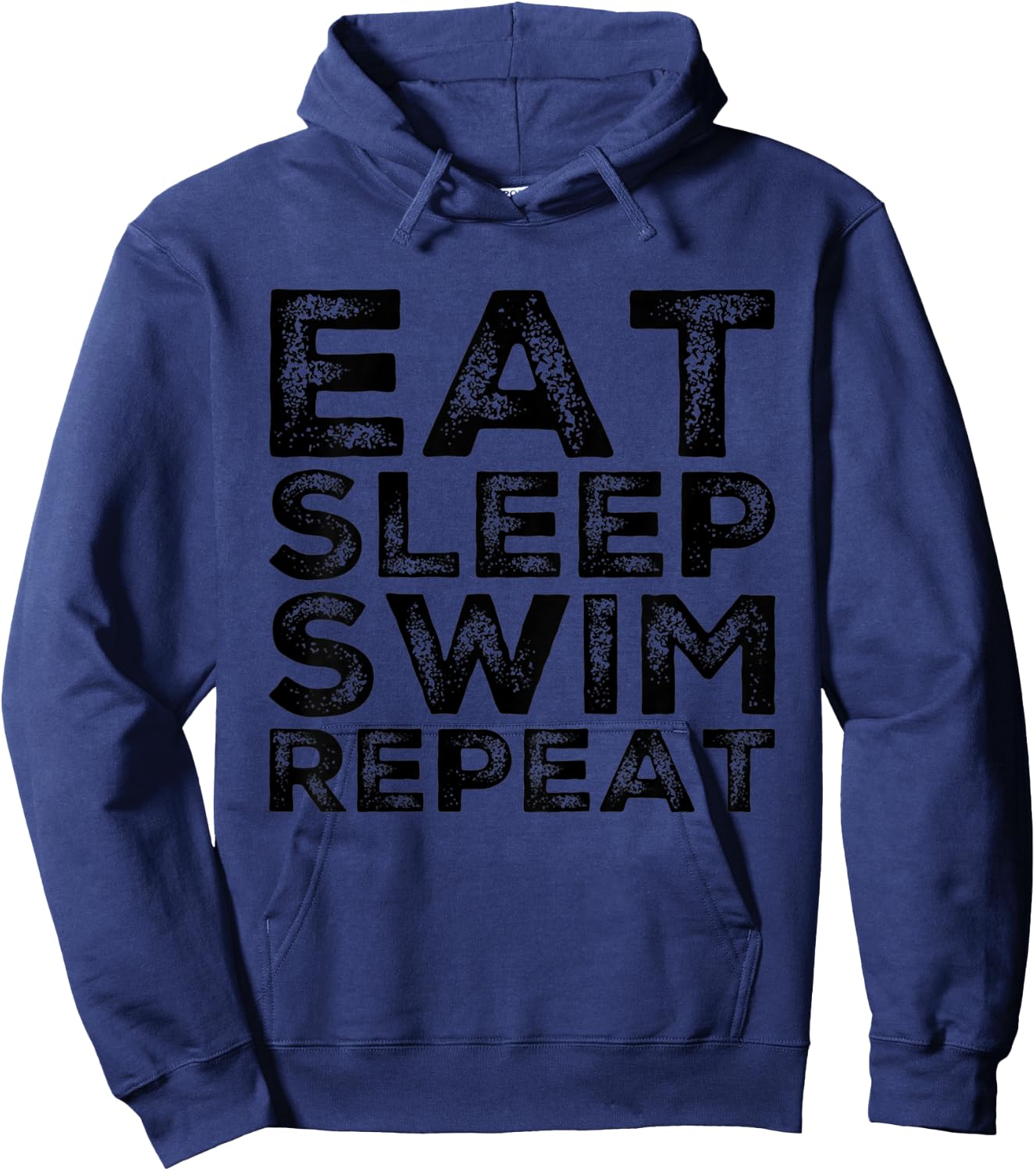 Kids Eat Sleep Swim Repeat Boys Girls Swimming Lessons Hoodie - Hoodie | Navy