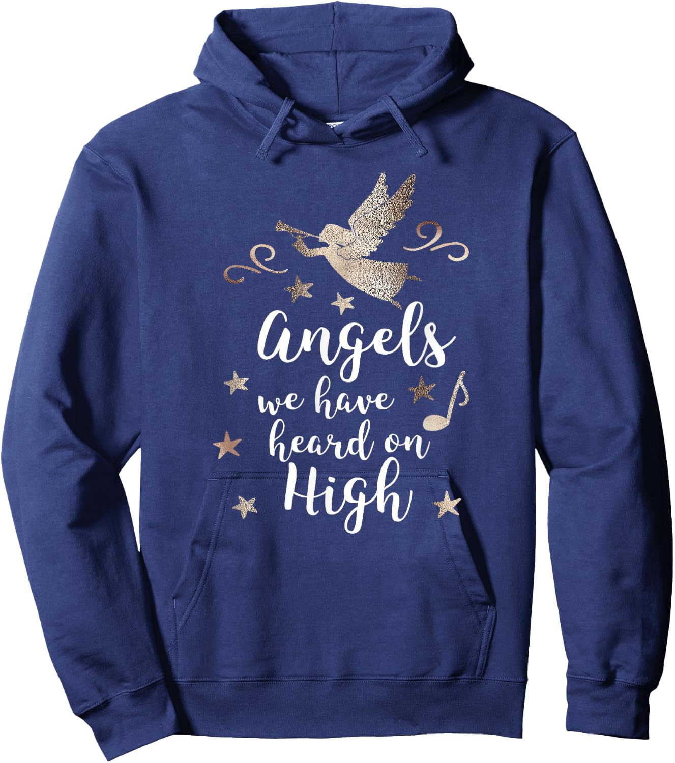 Christmas Season Angels We Have Heard on High Hoodie - Hoodie | Navy