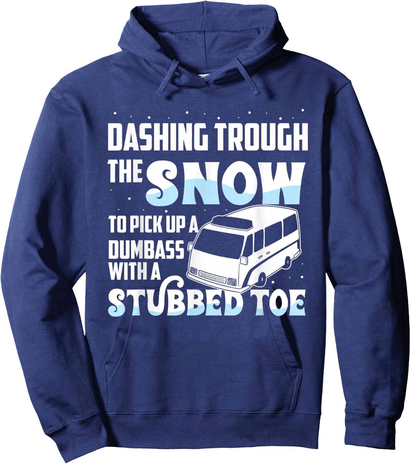 Funny EMT First Responder Paramedic Christmas Winter Hoodie - Hoodie | Navy