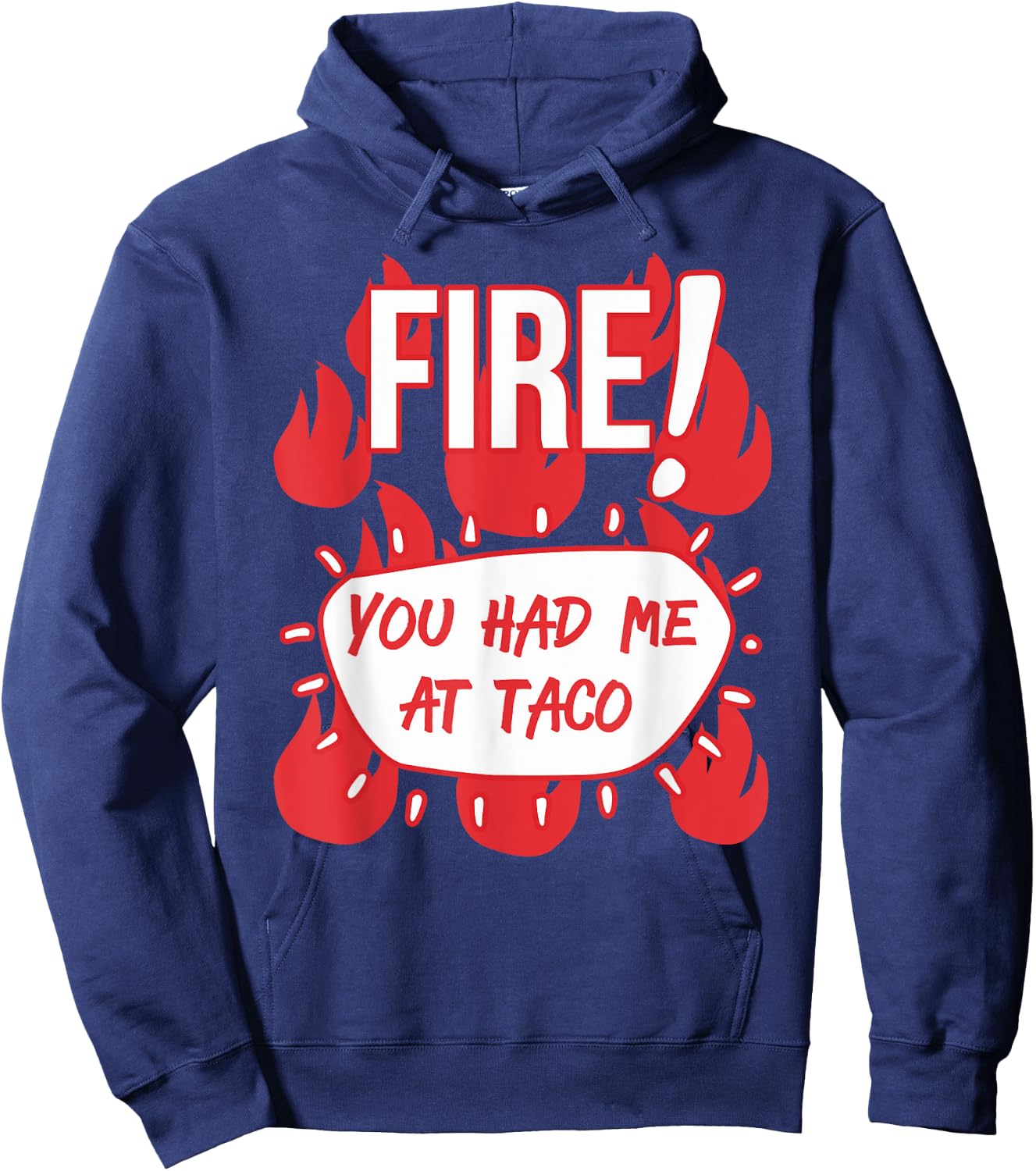 HOT SAUCES Group Halloween Costumes FIRE TACO SAUCE shirt Hoodie - Hoodie | Navy