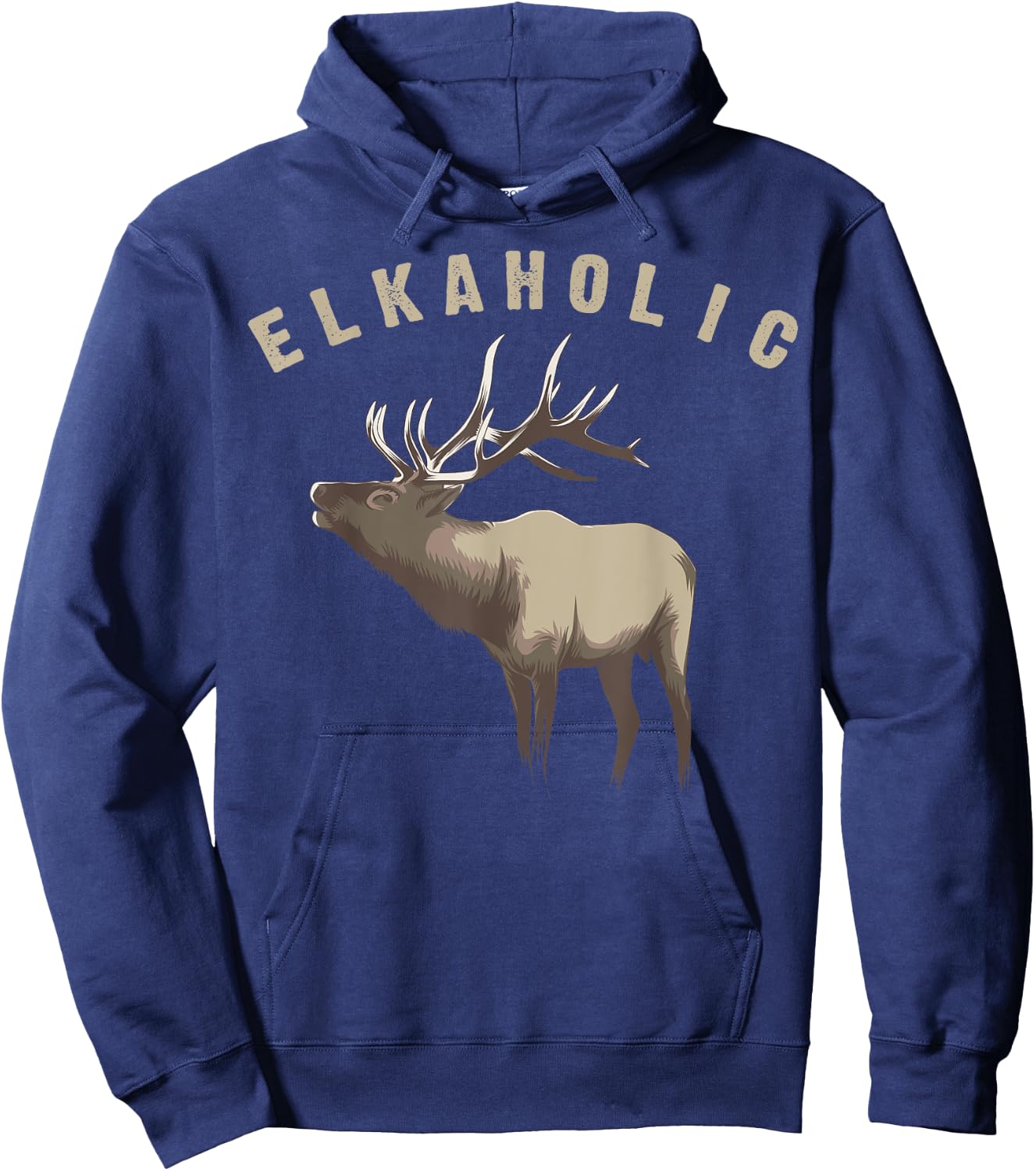 Elkaholic Shirt | Cute Elk Hunting Lovers Funny Gift Hoodie - Hoodie | Navy