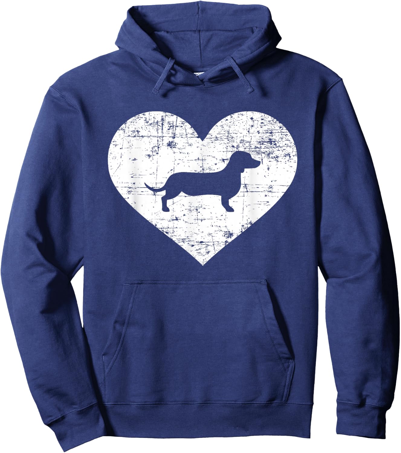 Dachshund heart Hoodie - Hoodie | Navy