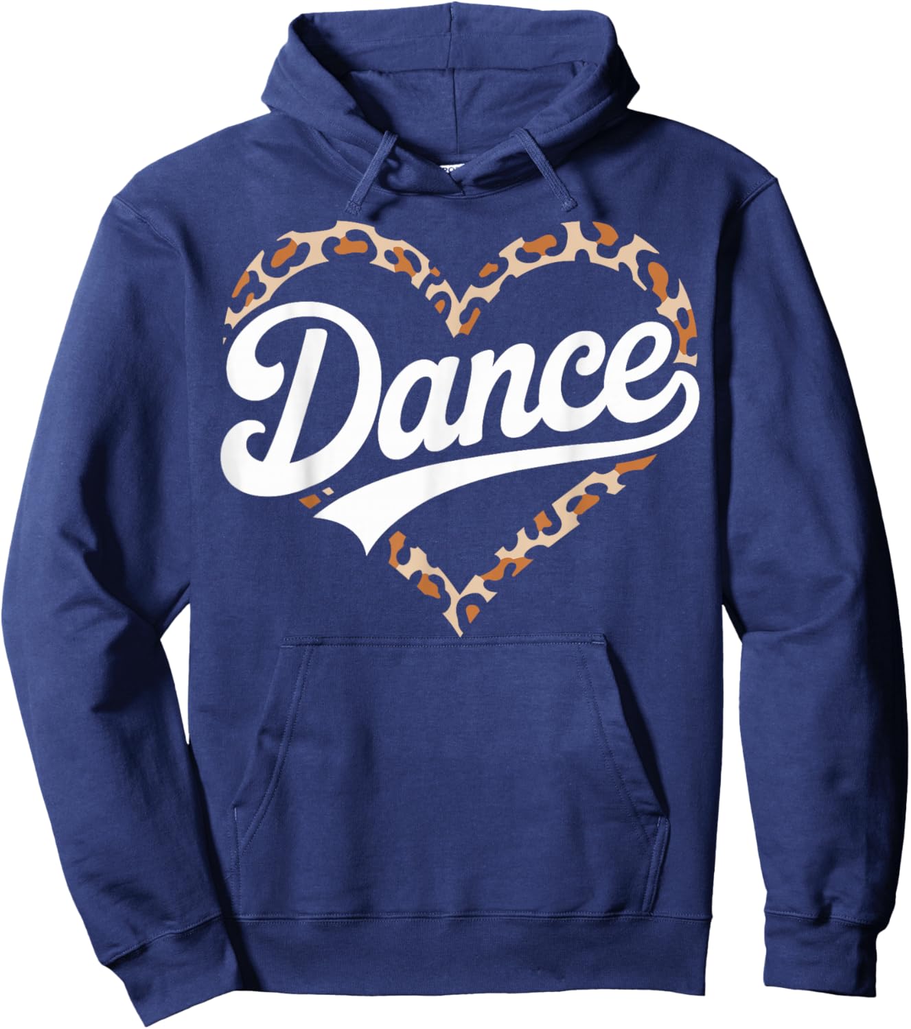 Leopard Heart Dance Teacher Dancing Dancer Hoodie - Hoodie | Navy