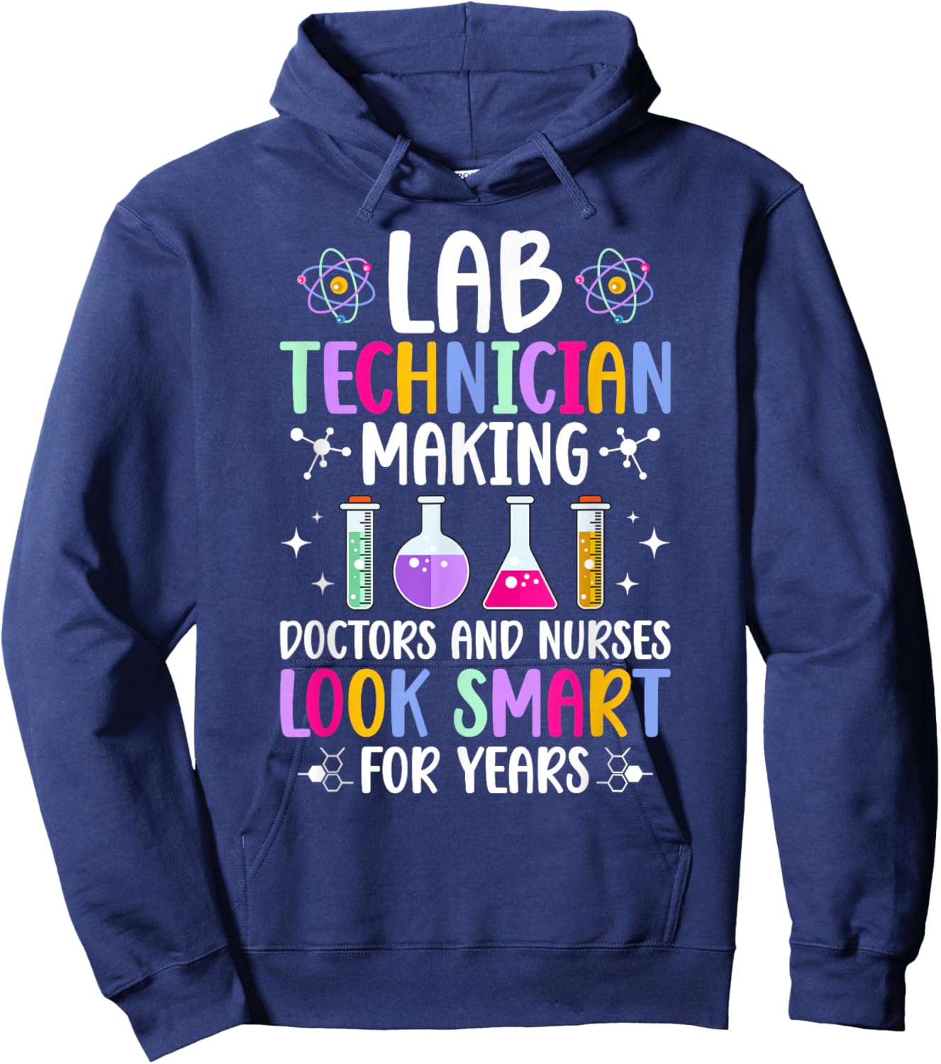Lab Technician Funny Laboratory Technician Laboratory Tech Hoodie - Hoodie | Navy