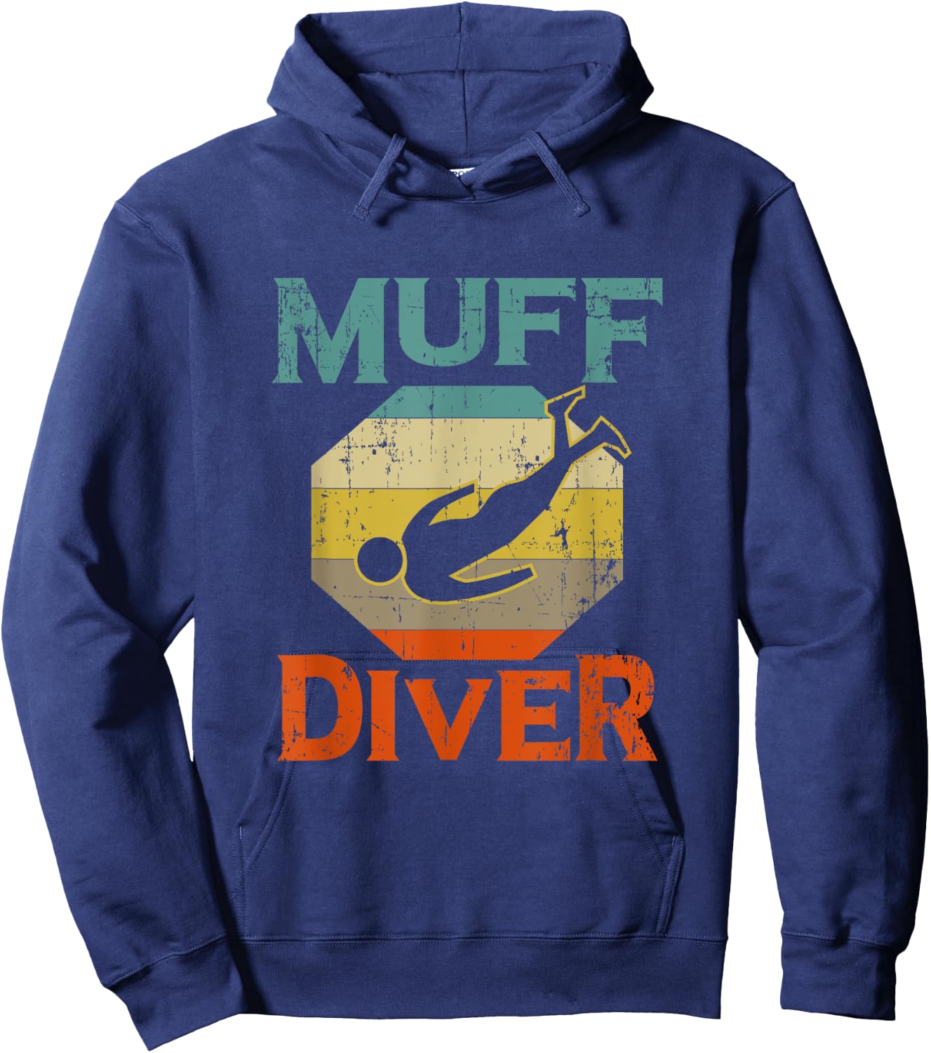 Funny Muff Diver Diving Instructor Gift Scuba Diver Hoodie - Hoodie | Navy