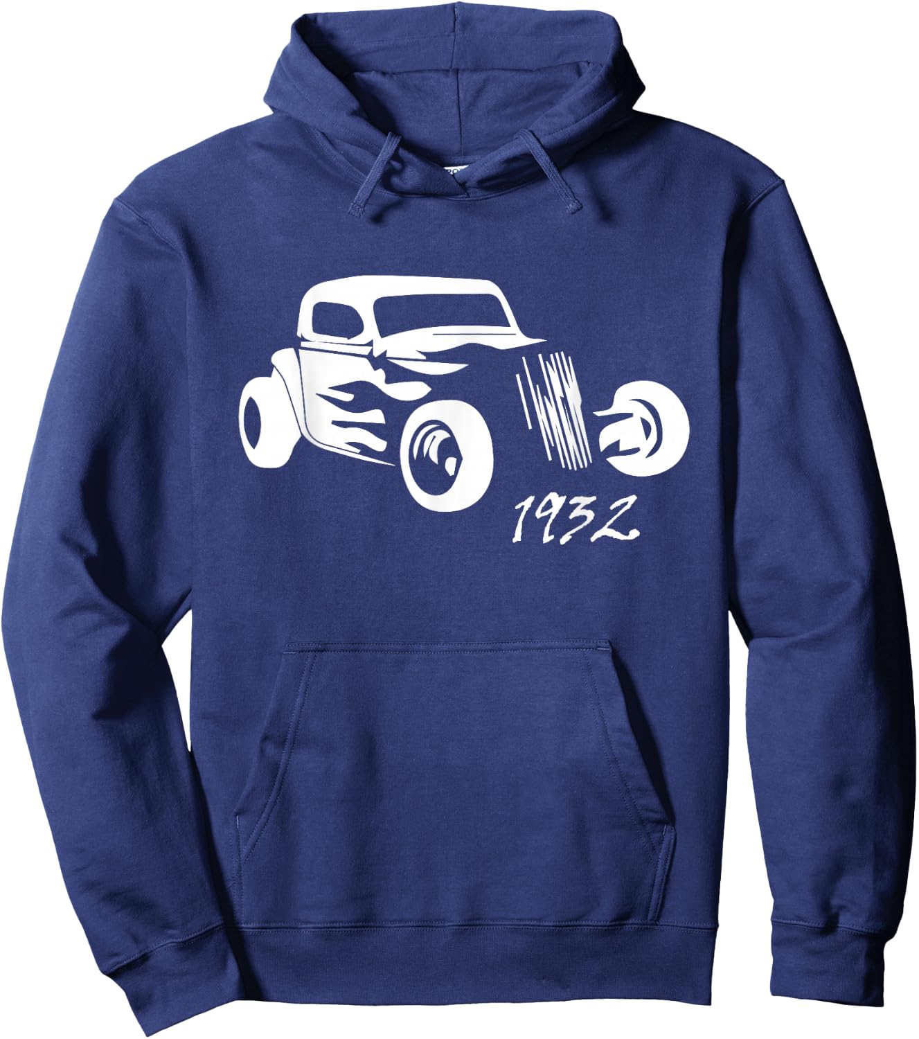 1932 Hot Rod Roadster Silhouette Hoodie - Hoodie | Navy