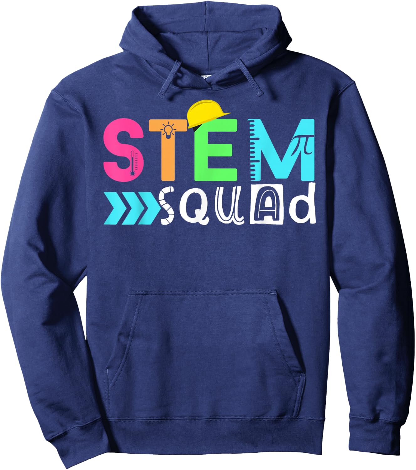 STEM Squad Science Technology Engineering Math Teacher Gift Hoodie - Hoodie | Navy