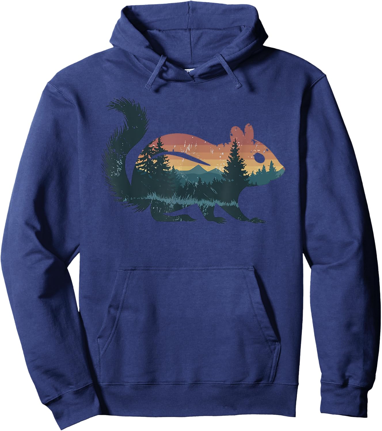 Chipmunk Hunting Hiking Outdoor Camping Forest Men Women Hoodie - Hoodie | Navy