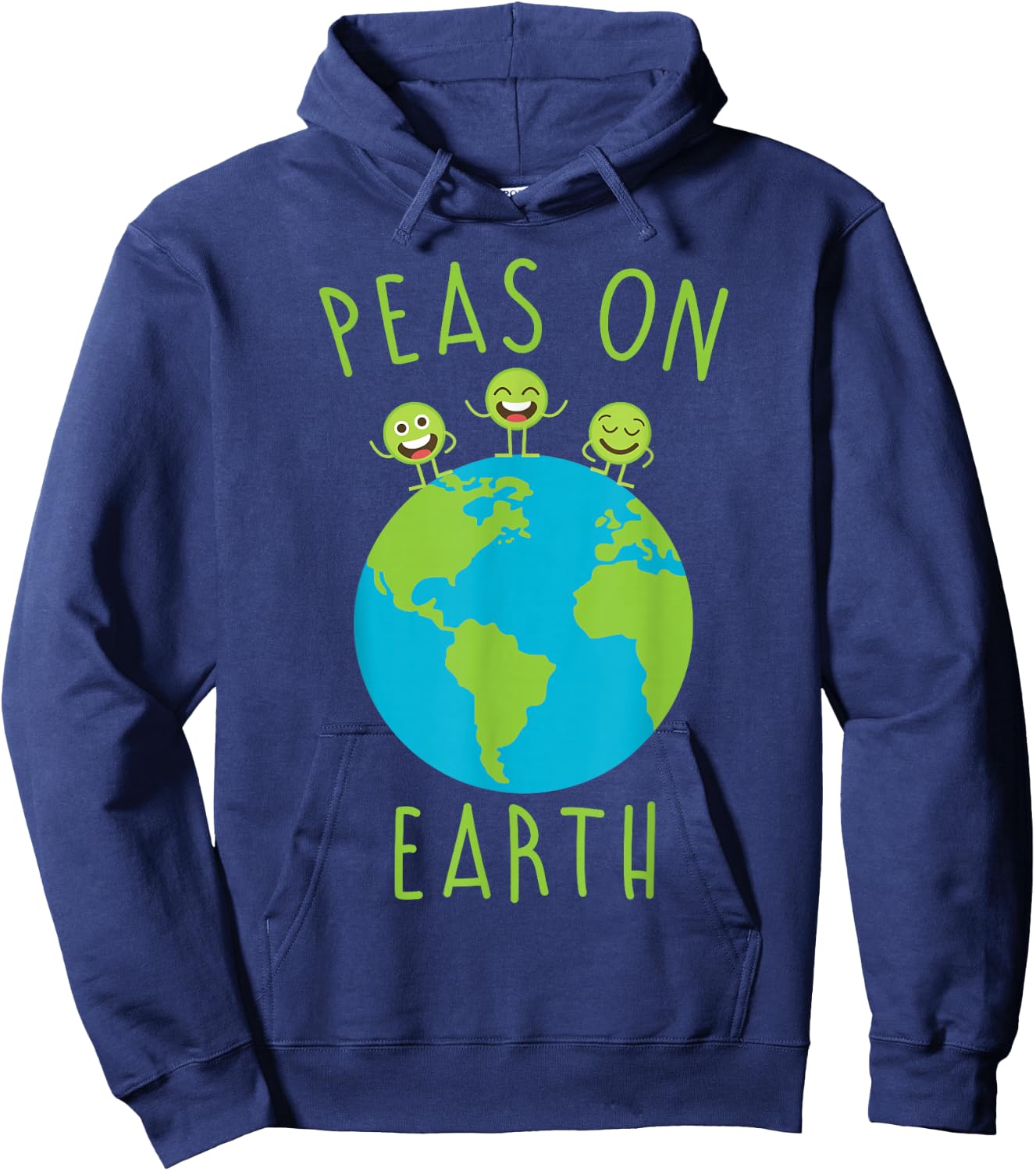 Funny Shirts Peas On Earth Peace Men Women Kids Gifts Hoodie - Hoodie | Navy