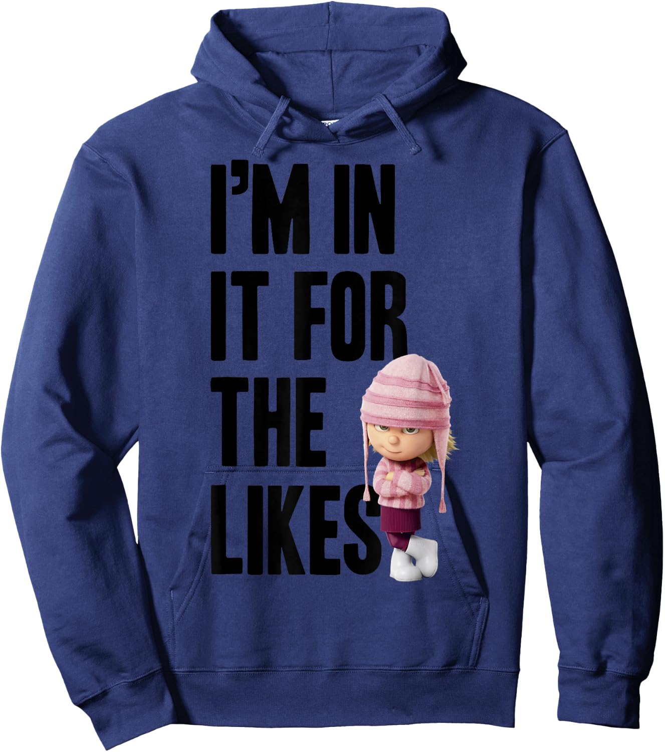 Despicable Me Minions Edith For The Likes Graphic Hoodie - Hoodie | Navy