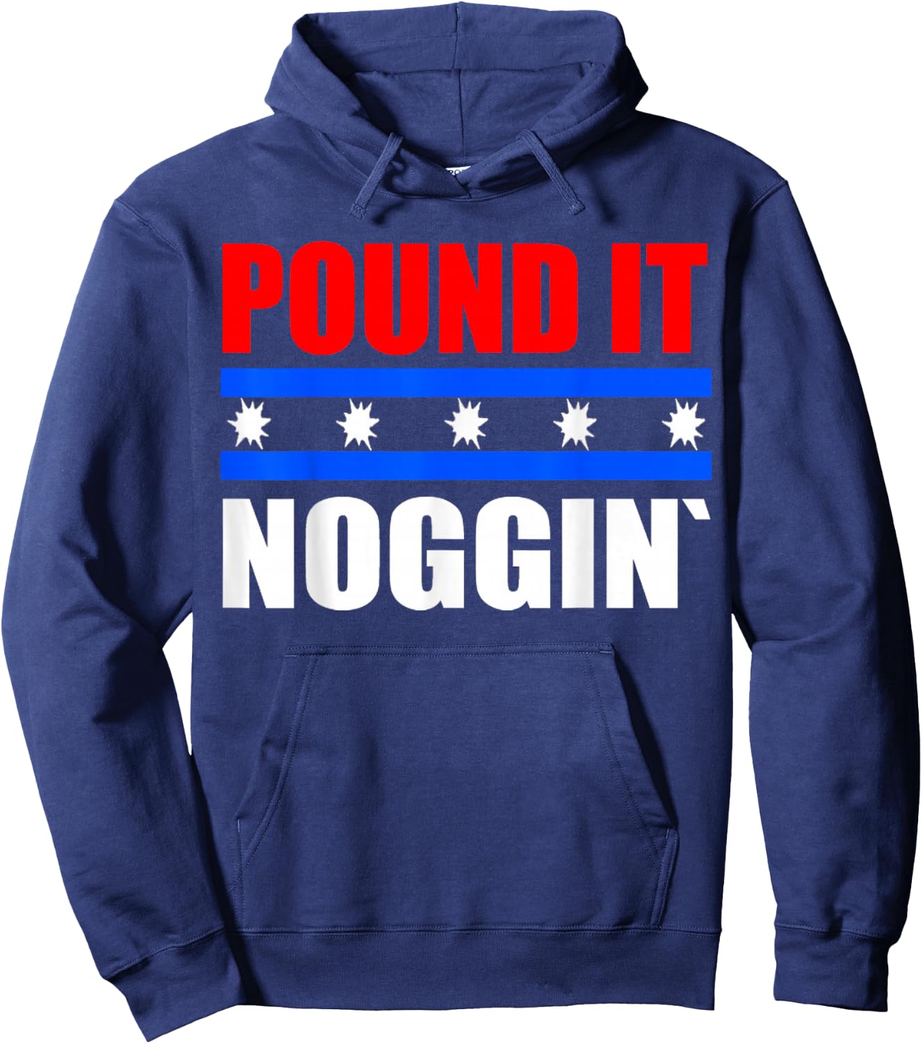Pound It Noggin Shirt Hoodie - Hoodie | Navy