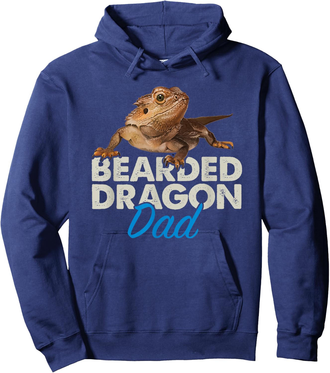 Bearded Dragon Dad Pet Reptile Lizard Owner Hoodie - Hoodie | Navy
