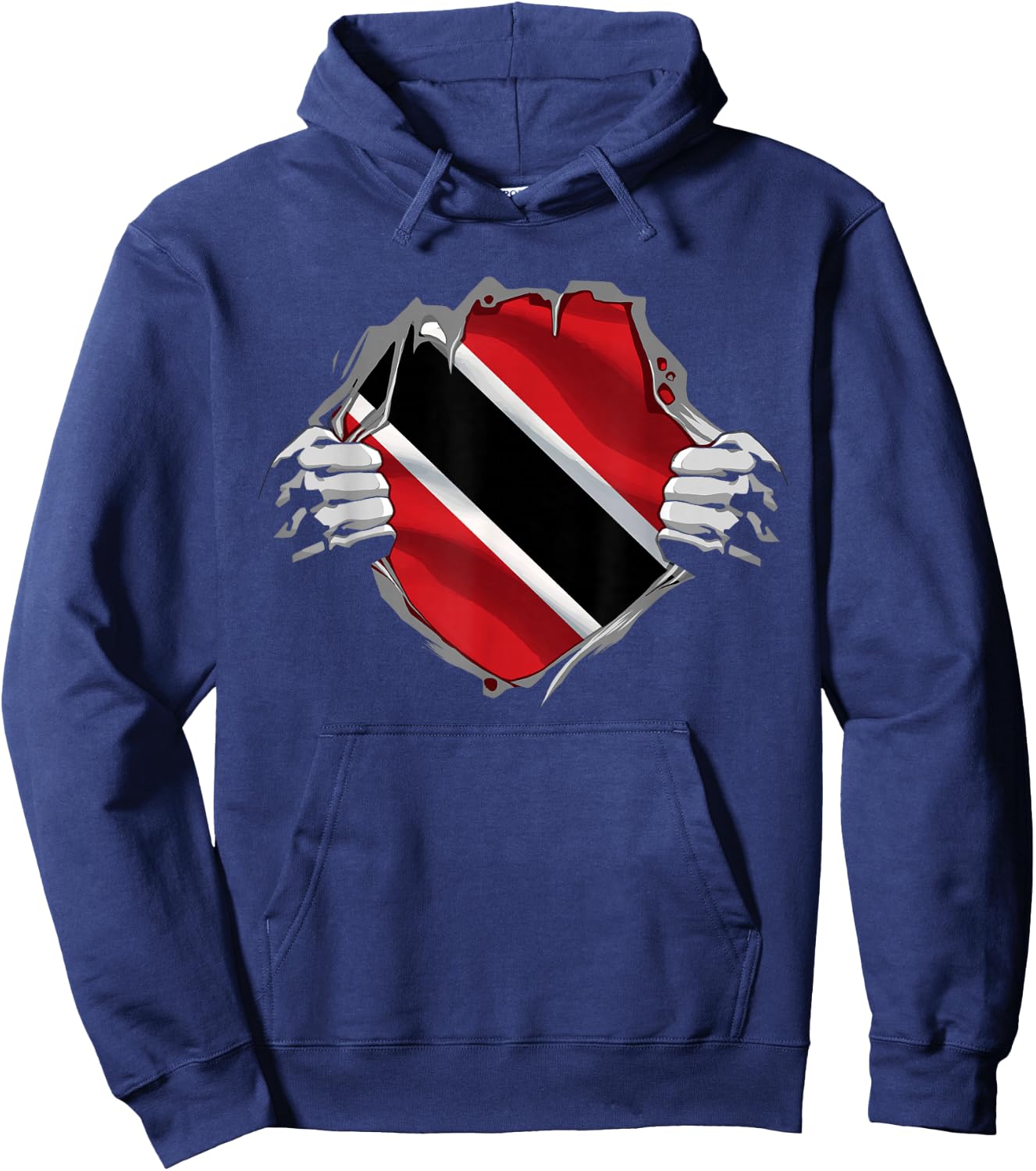 Trinidad and Tobago Clothing Trini Flag Roots Trinidadian Hoodie - Hoodie | Navy