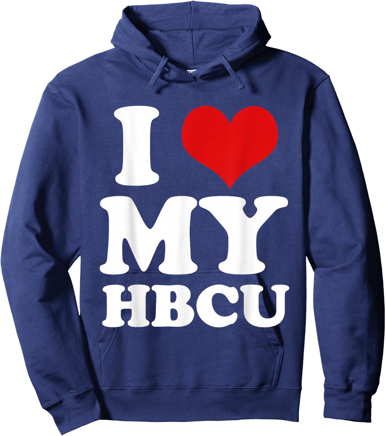 I Heart Love My HBCU Black Pride Education T Shirt Hoodie - Hoodie | Navy