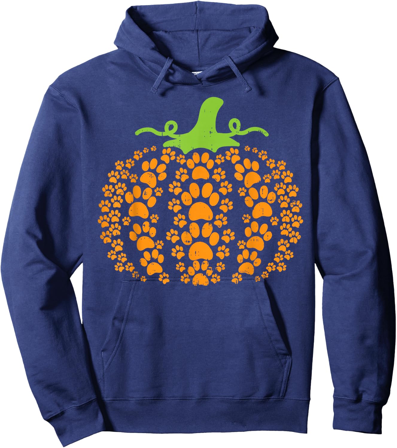 Paws Pumpkin Funny Halloween Costume Dog Cat Pet Owner Hoodie - Hoodie | Navy